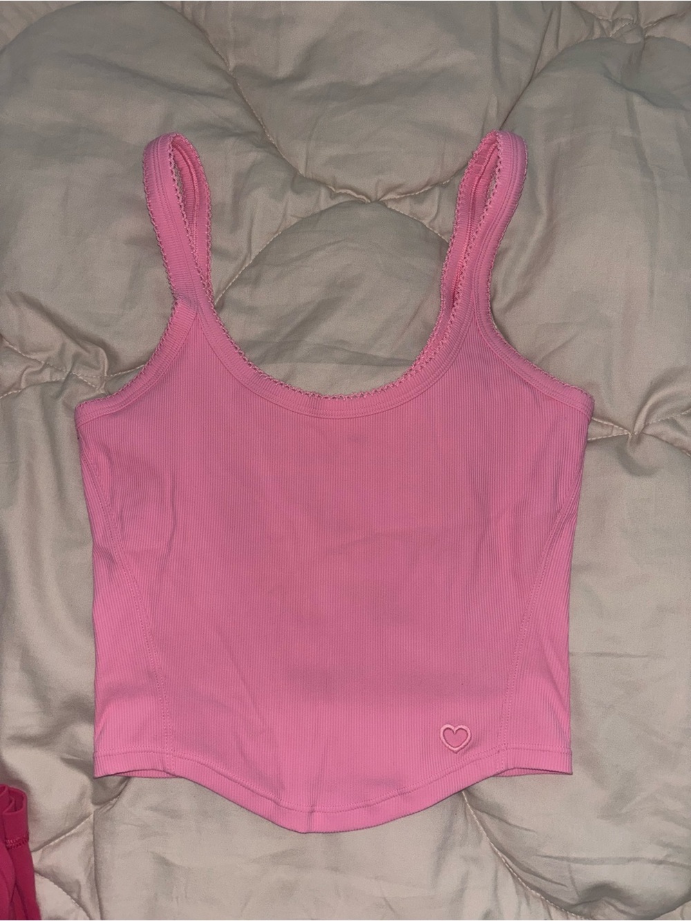 lululemon nulu Ribbed Tank Top with Heart Detail
